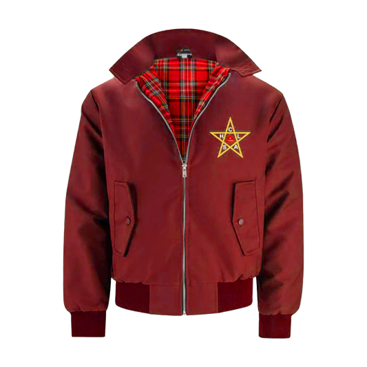The Clash Harrington Jacket Burgundy