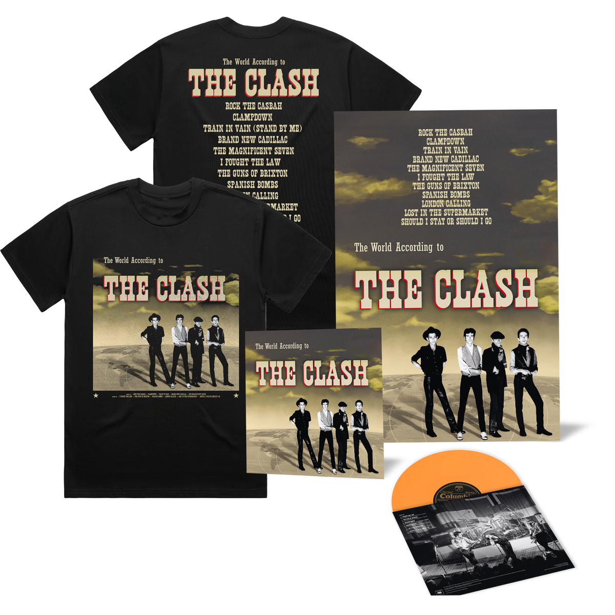 The World According to The Clash | Orange Vinyl w. Store Exclusive Poster + T-Shirt