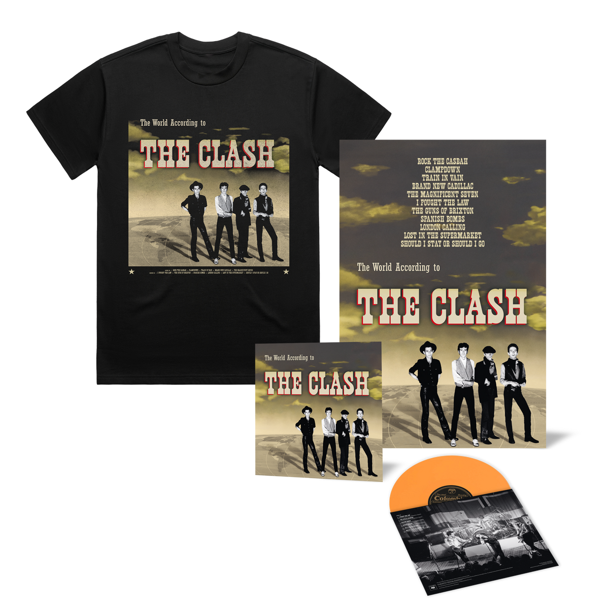 The World According to The Clash | Orange Vinyl w. Store Exclusive Poster + T-Shirt