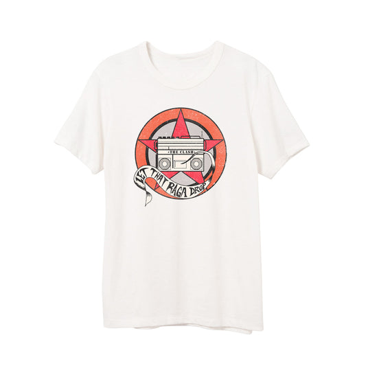 Let The Raga Drop Shield White Tee